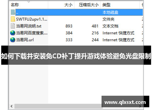 如何下载并安装免CD补丁提升游戏体验避免光盘限制